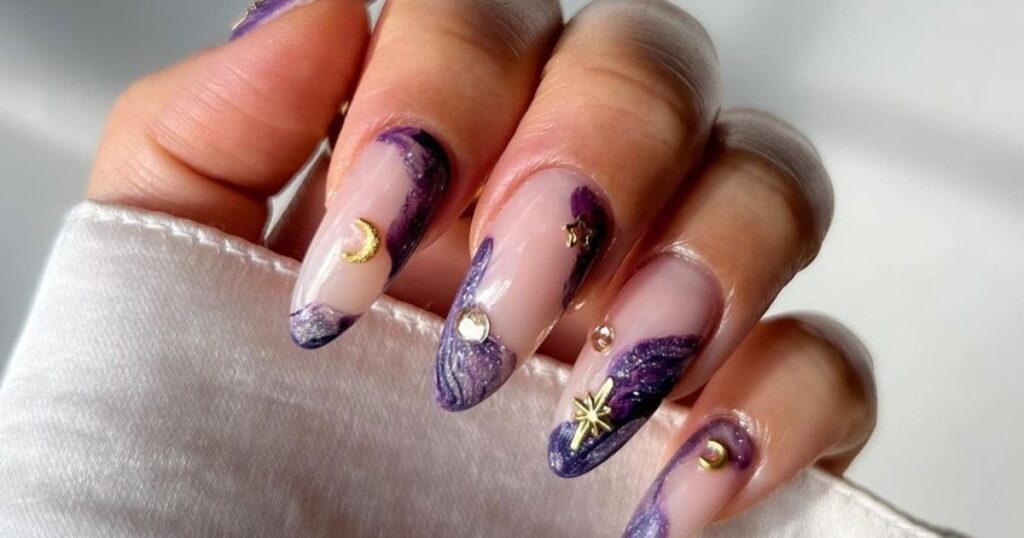 Popular Celestial Nail Design Ideas