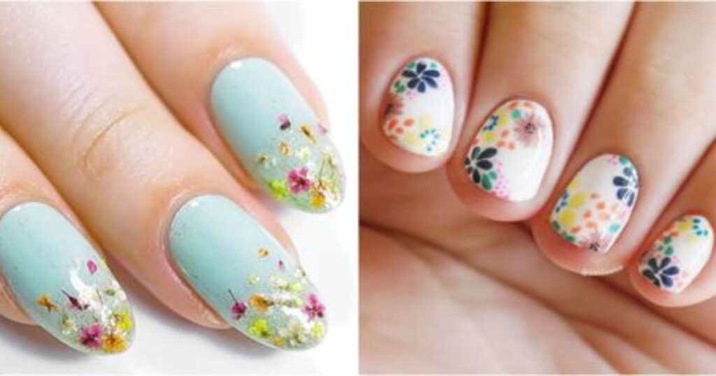 Floral Designs Sweet 16 Nail Art